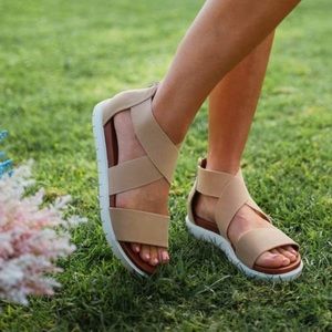 Strappy Gladiator Closed Back Sandals